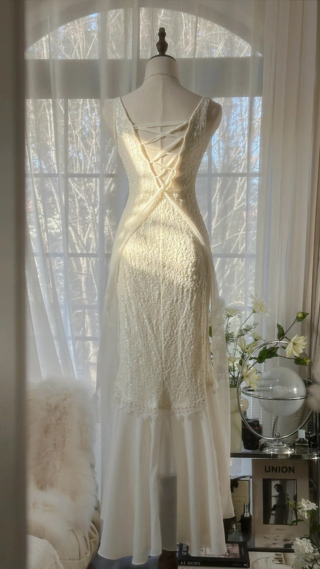 Vintage Evening Dresses, Ivory Sleeveless Party Gowns cg25522