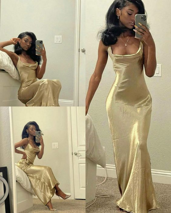 Simple Square Neck Long Prom Dress Party Dress cg24846