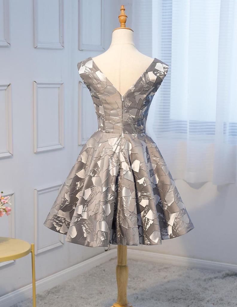Unique Grey Cheap Short Homecoming Dresses cg1058
