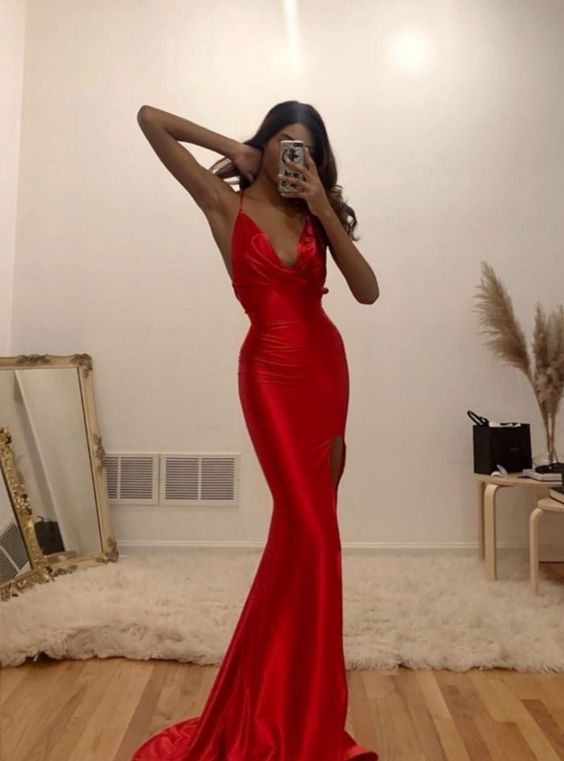sexy Prom Dress red Prom Dresses cg12992