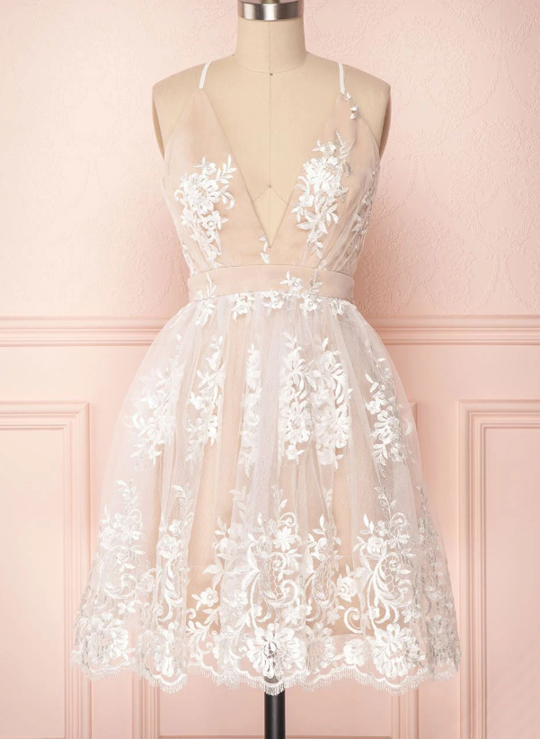 champagne tulle bridesmaid dress Homecoming Dress cg13083