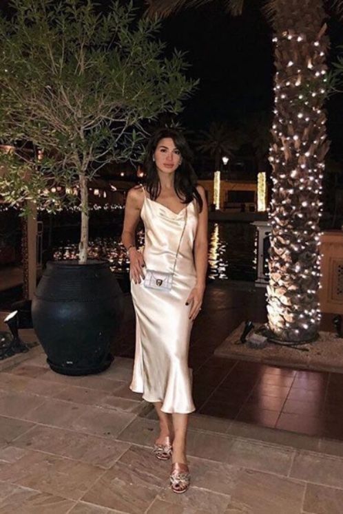 v-neck silk slip midi dress prom dress cg13162