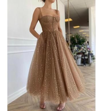 A-line Straps Long Prom Dress , Sleeveless Long Prom Dress cg13305
