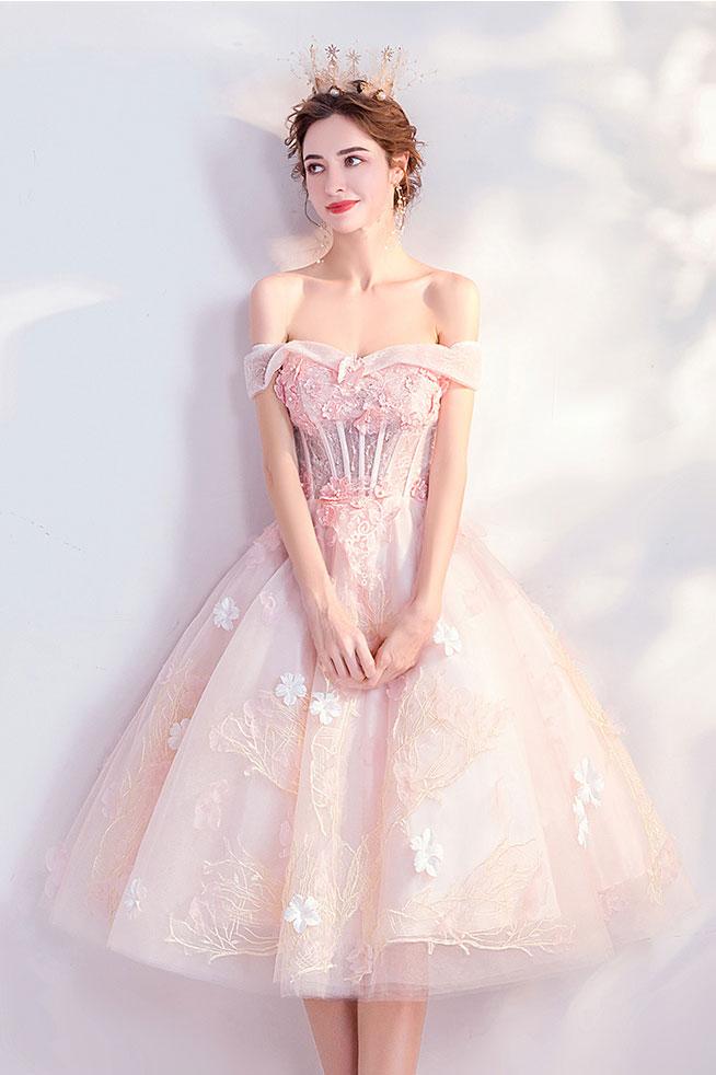 pink cocktail dress Short Homecoming Dress cg13446