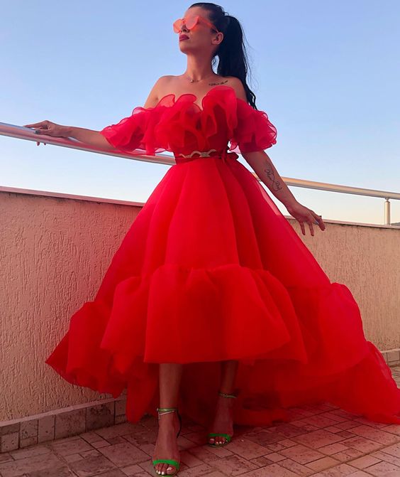 Red Prom Dress,Charming Evening Dress,Prom Dresses cg13599