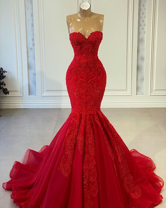 prom dresses, lace prom dresses, red prom dresses, evening dresses cg18678