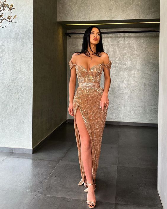 Mermaid Prom Dresses sequin evening gown cg21276
