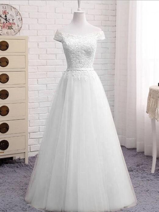 Lovely Simple Sweetheart Off Shoulder Long Party prom Dress, A-Line Floor Length Bridesmaid Dress cg21792
