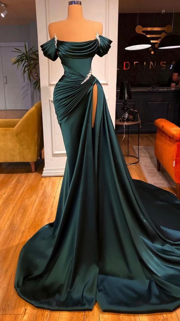 Fashion green Evening Dress, Long Prom Dresses cg24804