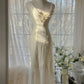 Vintage Evening Dresses, Ivory Sleeveless Party Gowns  cg25522