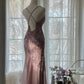 Vintage Evening Dresses, Sleeveless Pink Party Gowns  cg25514