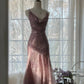 Vintage Evening Dresses, Sleeveless Pink Party Gowns  cg25514