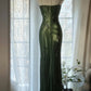 Vintage Green Evening Dresses, Sleeveless Long Party Gowns  cg25513