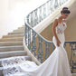 Charming Appliques Lace Mermaid Wedding Dresses with Straps, Sexy Sleeveless prom gown cg1492