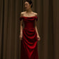 Off-Shoulder Evening Gown Long Prom Evening Formal Dresses       cg25146