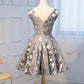 Unique Grey Cheap Short Homecoming Dresses  cg1058