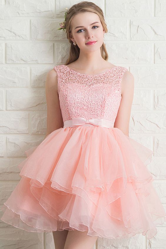 Elegant Lace A-Line Short Homecoming Dress cg1229