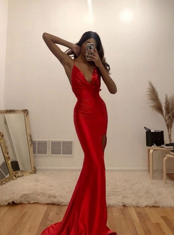 sexy Prom Dress red Prom Dresses   cg12992