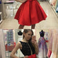 Red Homecoming Dress, Lace Homecoming Dress cg1310