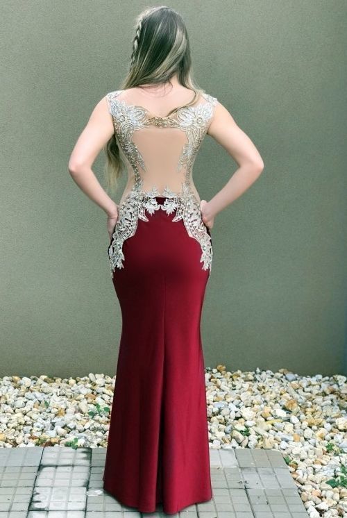 V Neck Mermaid Long Prom Dress   cg13417