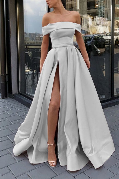 silver evening gowns,long prom dresses,sexy off shoulder dress cg1408