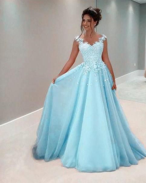 blue fashion prom dress   cg14608