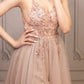 A-line tulle long dress for prom, weddings or any formal event   cg16139