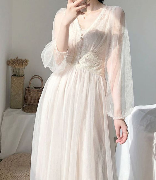 V Neck A-line Prom Dress   cg18623