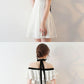 Short Off Shoulder Homecoming Dress, Halter Chiffon Knee-Length Homecoming Dress cg220