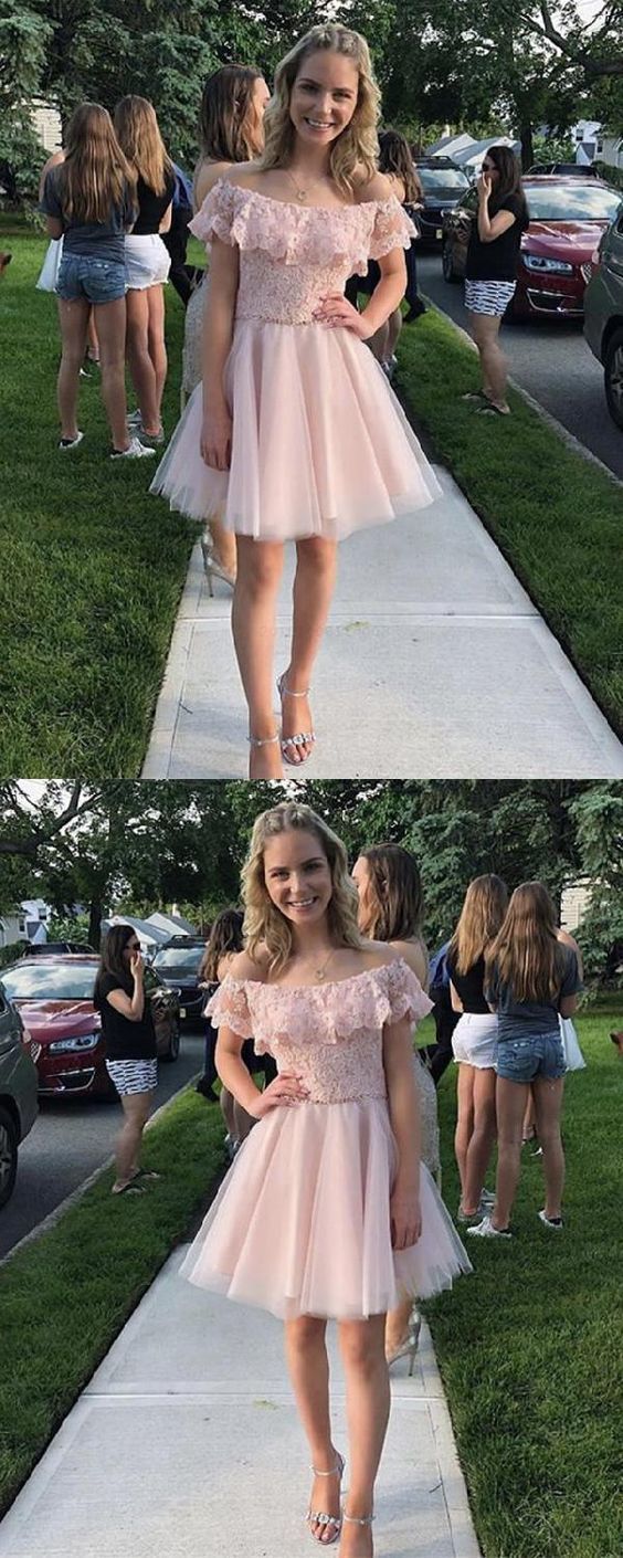 Beautiful Cute Homecoming Dresses 2019, Lace Homecoming Dresses, Short Homecoming Dresses cg277