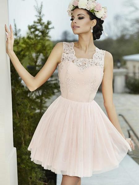 Elegant A-line Halter Lace Homecoming Dresses,Cheap Short homecoming Dresses cg281