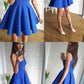 Short Royal Blue Homecoming Dress , Simple Grade Dance Dress, Sweet 16 Dress cg365