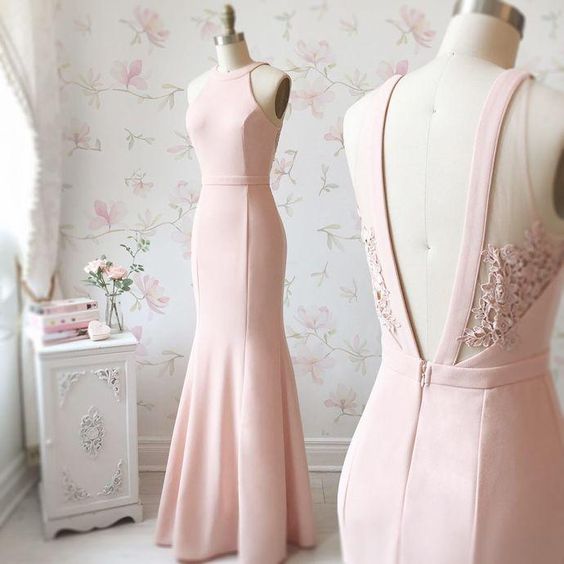 Prom Dresses Simple, Light Pink Party Dress  cg5678