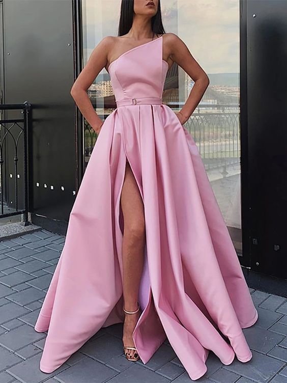European And American Style Pure Color Sleeveless Off-Shoulder prom Dress  cg6101