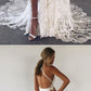Charming Lace Long A-line Fashion Spaghetti Straps Wedding Dress , prom dresses cg619