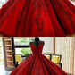 Long Floor Length ball gown quinceanera dresses Evening Dresses Glamorous Prom Dress burgundy Graduaction Dresses  cg6326