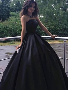 Ball Gown Black Prom Dress Cheap Long   cg7315