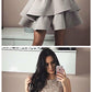 A-Line Sleeveless Gray Homecoming Dress with Appliques cg778