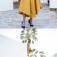 A-Line Strapless Asymmetrical Yellow Homecoming dress cg779