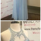 2019 A-Line Glamorous Chiffon Jewel Neckline Floor-length Prom Dresses With Beading cg796