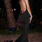 Simple Black Prom Dresses,Backless Prom Dress,Sexy Prom Dresses   cg9771