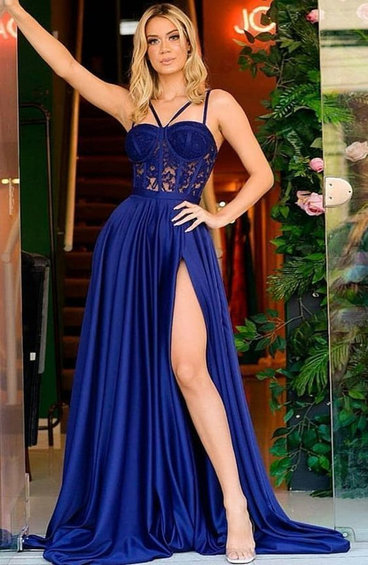blue prom party dress , new fashion  cg9989